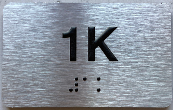 APT# 1K SILVER Sign