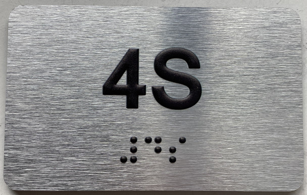 APT# 4S SILVER Sign