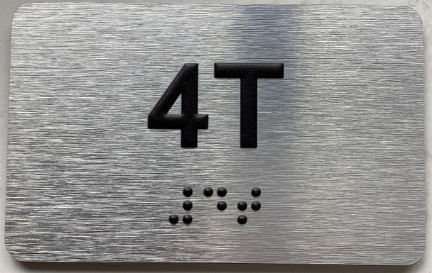 APT# 4T SILVER Sign