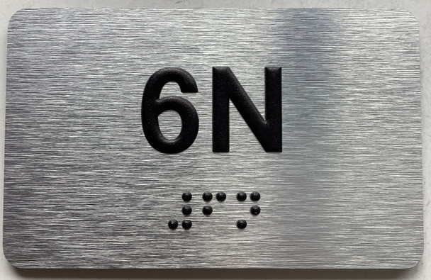 APT# 6N SILVER Sign