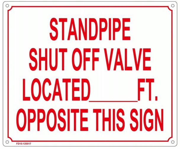 STANDPIPE SHUT OFF VALVE LOCATED _