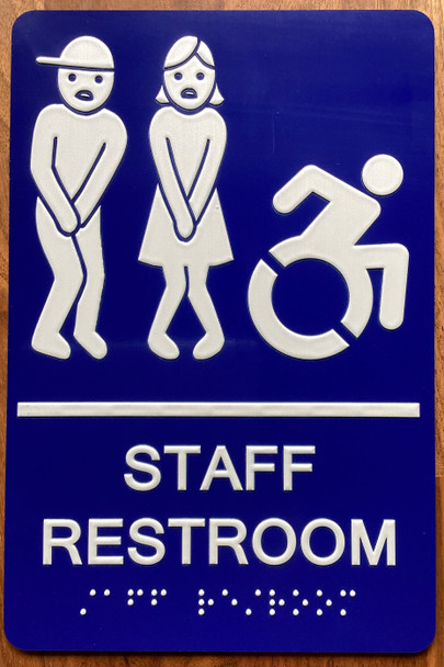 Staff Restroom Accessible Sign