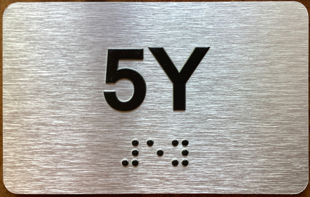 Apartment Number 5Y Sign