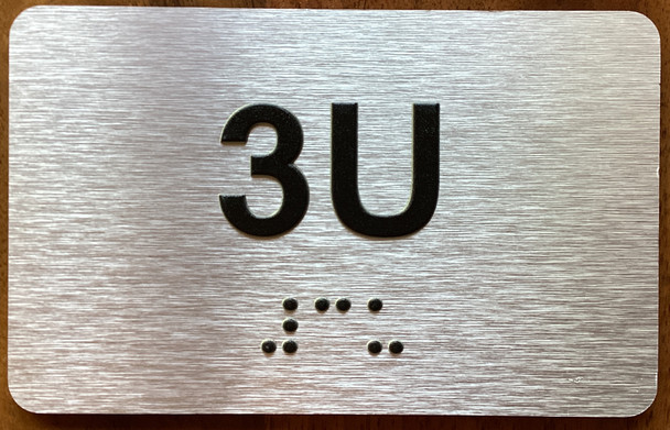 Apartment Number 3U Sign