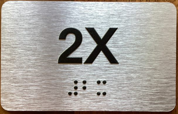 Apartment Number 2X Sign
