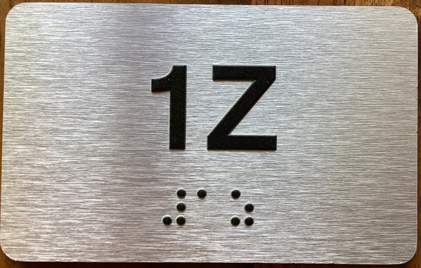 Apartment Number 1Z Sign