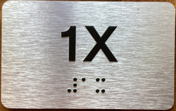 Apartment Number 1X Sign