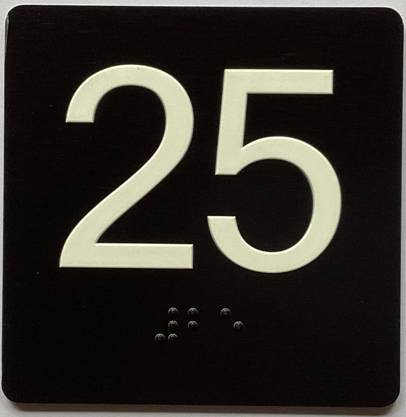 25 Sign with Raised Letters Sign
