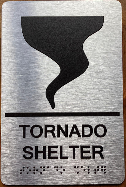Tornado Shelter Sign