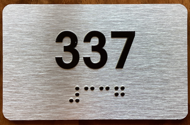 Apartment number 337 Sign
