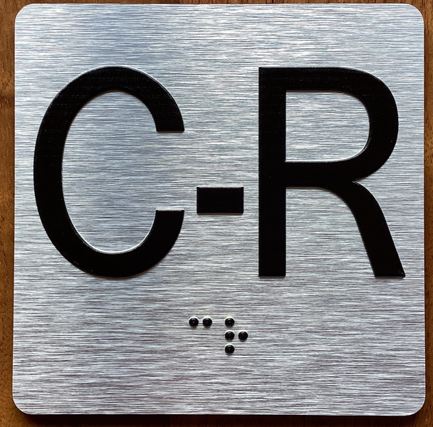C R Elevator Jamb Plate Sign