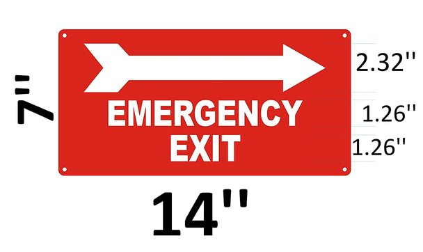 SIGNS EMERGENCY EXIT RIGHT SIGN-