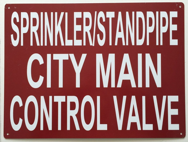 SIGNS SPRINKLER AND STANDPIPE CITY