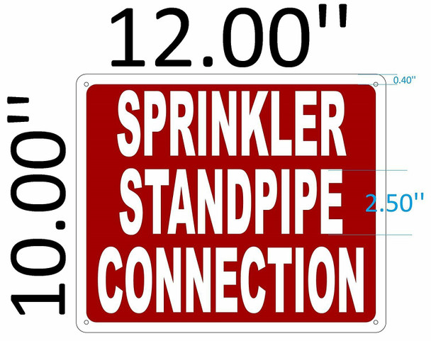 SPRINKLER STANDPIPE CONNECTION SIGN