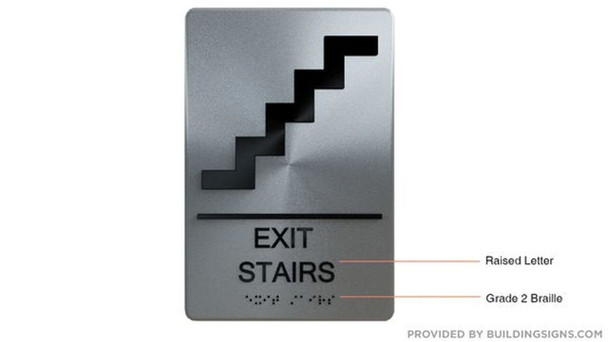 EXIT STAIRS ADA Hpd SIGN