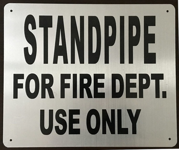 SIGNS STANDPIPE FOR FIRE DEPARTMENT