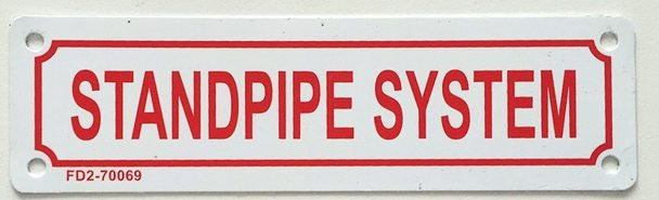 SIGNS STANDPIPE SYSTEM SIGN (ALUMINUM