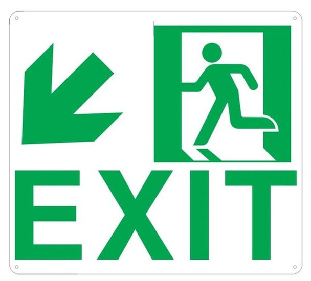 PHOTOLUMINESCENT EXIT SIGN HEAVY DUTY /