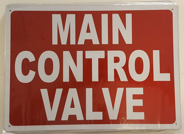 SIGNS MAIN CONTROL VALVE SIGN-