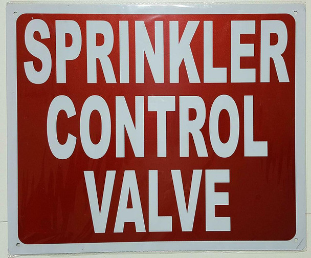 SIGNS SPRINKLER CONTROL VALVE SIGN-