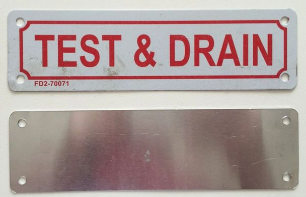 DRAIN SIGNS