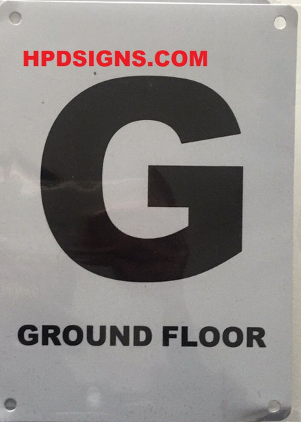 SIGNS FLOOR NUMBER SIGN -GROUND