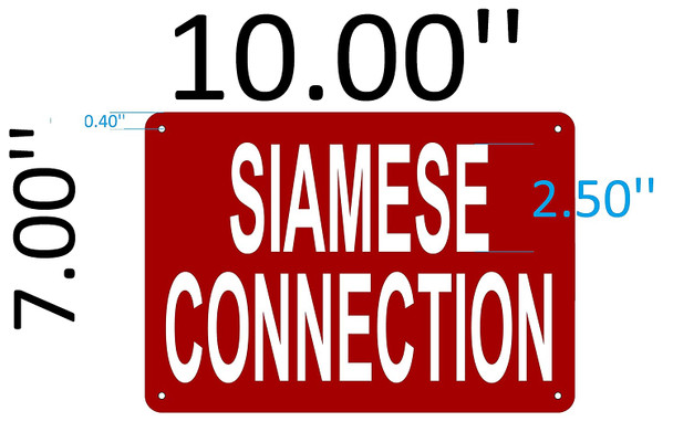 SIAMESE CONNECTION SIGN   Signs,