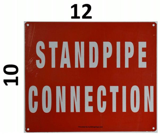 SIGNS STANDPIPE CONNECTION SIGN (ALUMINUM