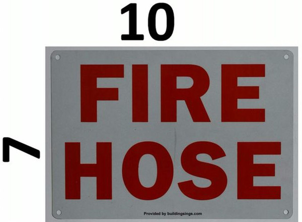 SIGNS FIRE HOSE SIGN (ALUMINUM