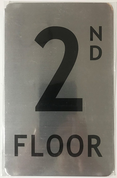 SIGNS FLOOR NUMBER SIGN - 2ND FLOOR