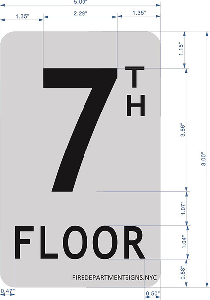 7TH Floor Sign