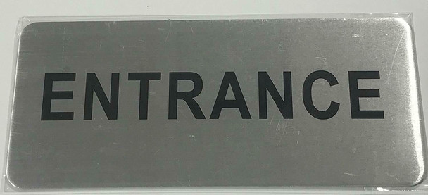 SIGNS ENTRANCE SIGN - BRUSHED