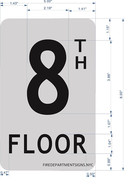 8TH Floor Sign