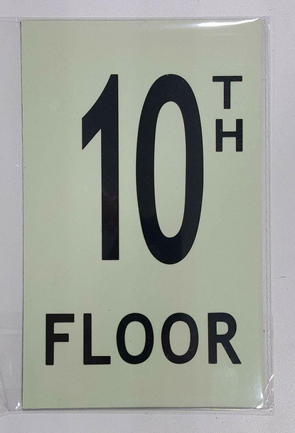 FLOOR NUMBER SIGN - 10TH FLOOR