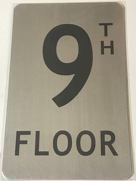 SIGNS FLOOR NUMBER SIGN - 9TH FLOOR