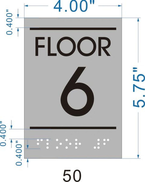 FLOOR NUMBER SIGNS