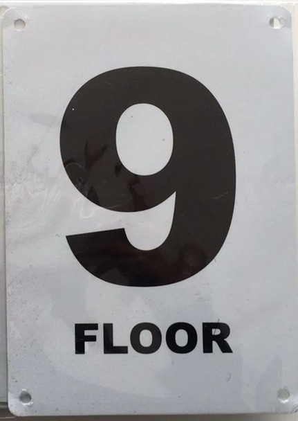 SIGNS FLOOR NUMBER NINE (9)