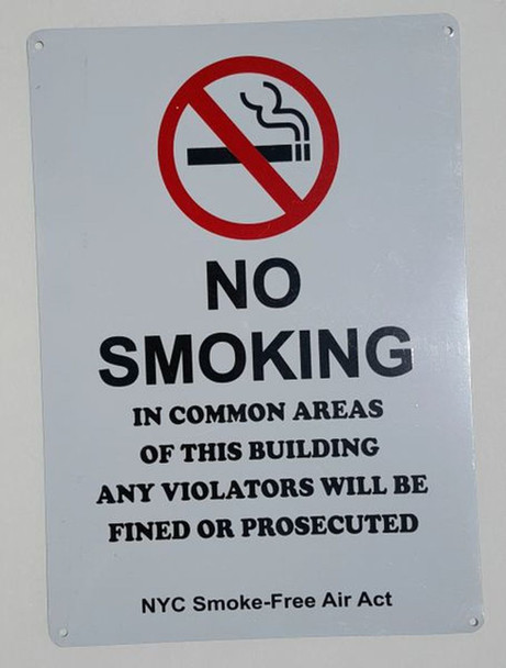 SIGNS NO SMOKING - NYC
