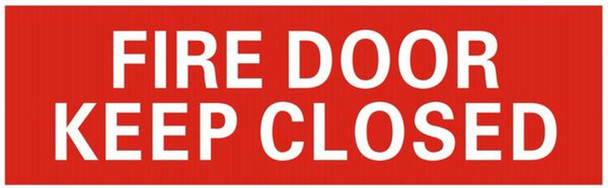 FIRE DOOR KEEP CLOSED SIGN