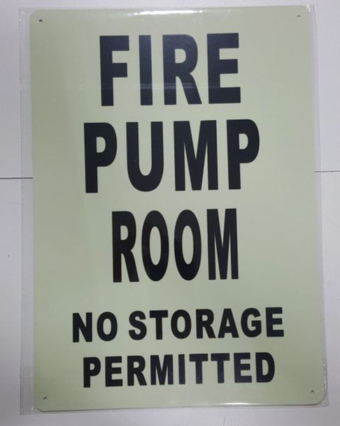 FIRE PUMP ROOM NO STORAGE PERMITTED