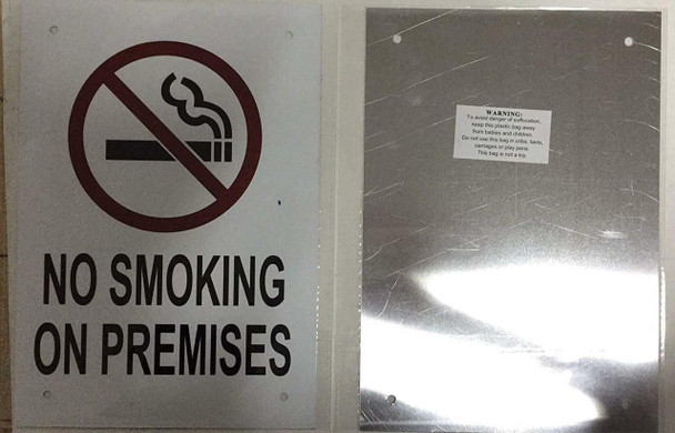NO Smoking ON Premises Sign