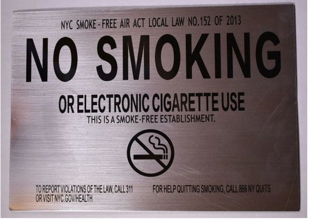 NO SMOKING OR ELECTRONIC CIGARETTE USE