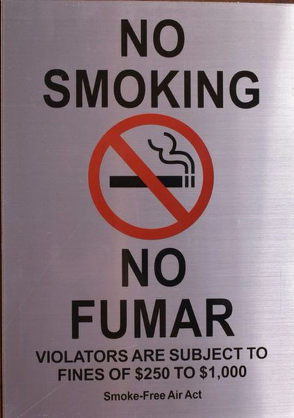 SIGNS NO SMOKING NO FUMAR