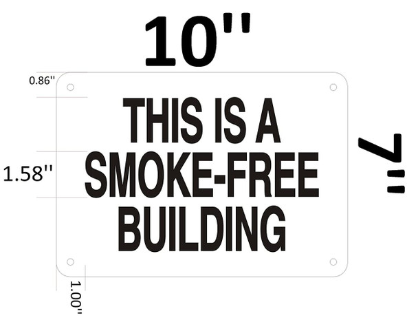 THIS IS A SMOKE-FREE BUILDING SIGN.