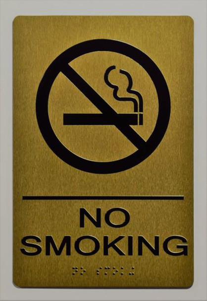 NO SMOKING Sign -Tactile Signs Tactile