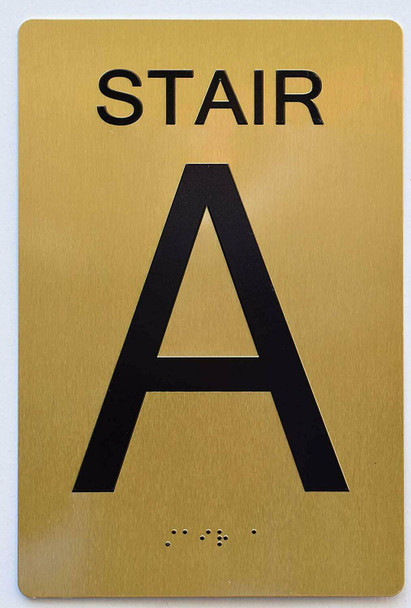 STAIR A SIGN 6X9 Tactile Signs