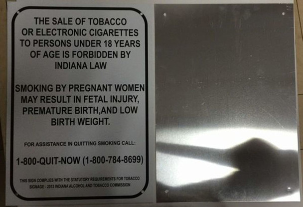 SALE OF ALCOHOL AND TOBACCO SIGNS