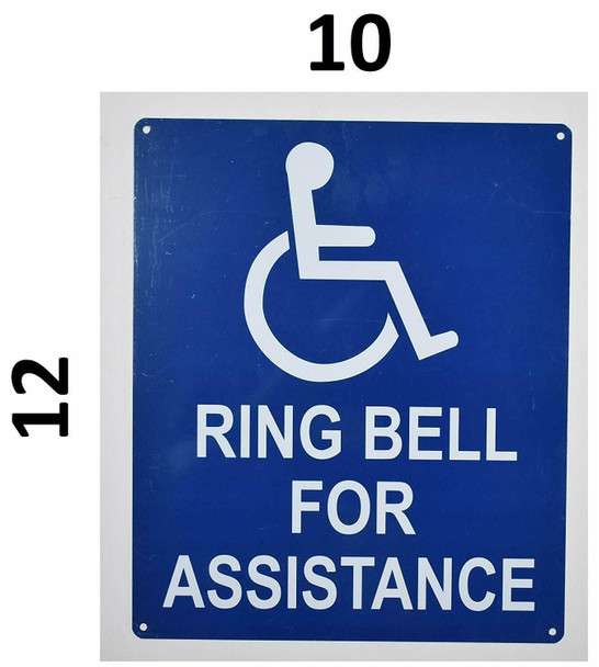 Ring Bell for Assistance ADA Sign