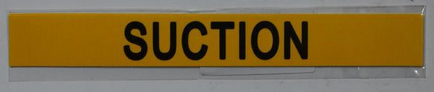 SIGNS SUCTION SIGN (STICKER 1x8) YELLOW-(ref062020)