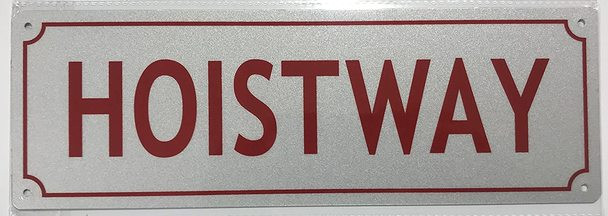SIGNS Hoistway Sign (Reflective !!!,Aluminum 4x12)-(ref062020)